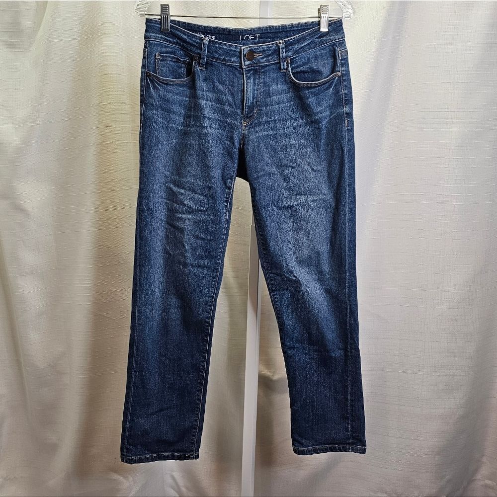 Ann Taylor Loft Curvy Cuffed Crop Jeans Size 4